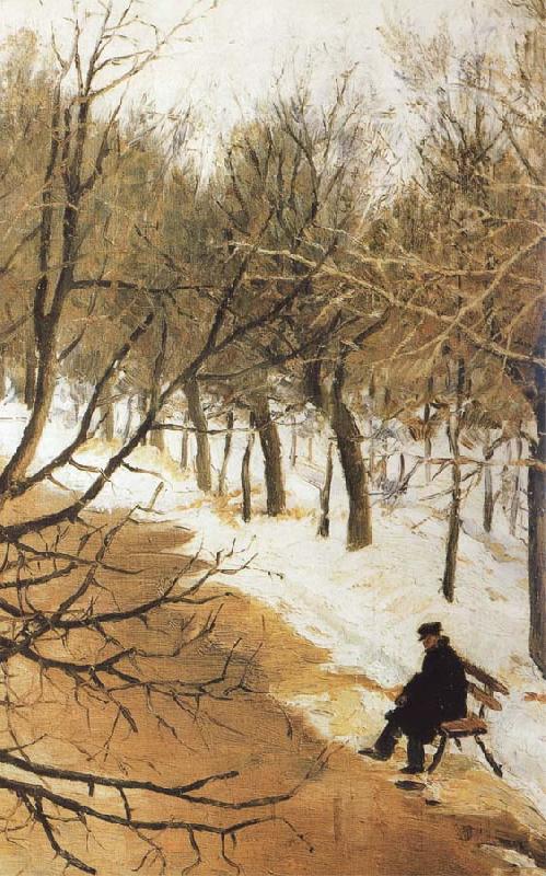 Vasily Surikov Boulevard Zubov in Winter Sweden oil painting art